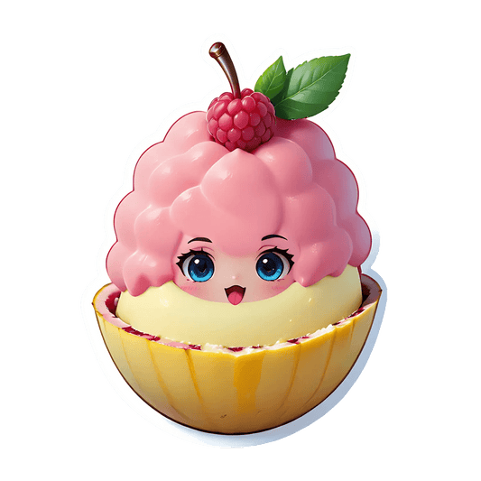 Cute Berry Cupcake - Sticker - Heat Press Transfer