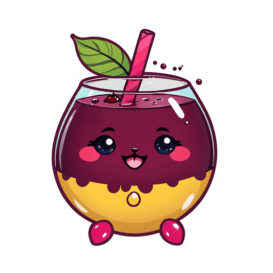 Cute Berry Juice - Sticker - Heat Press Transfer