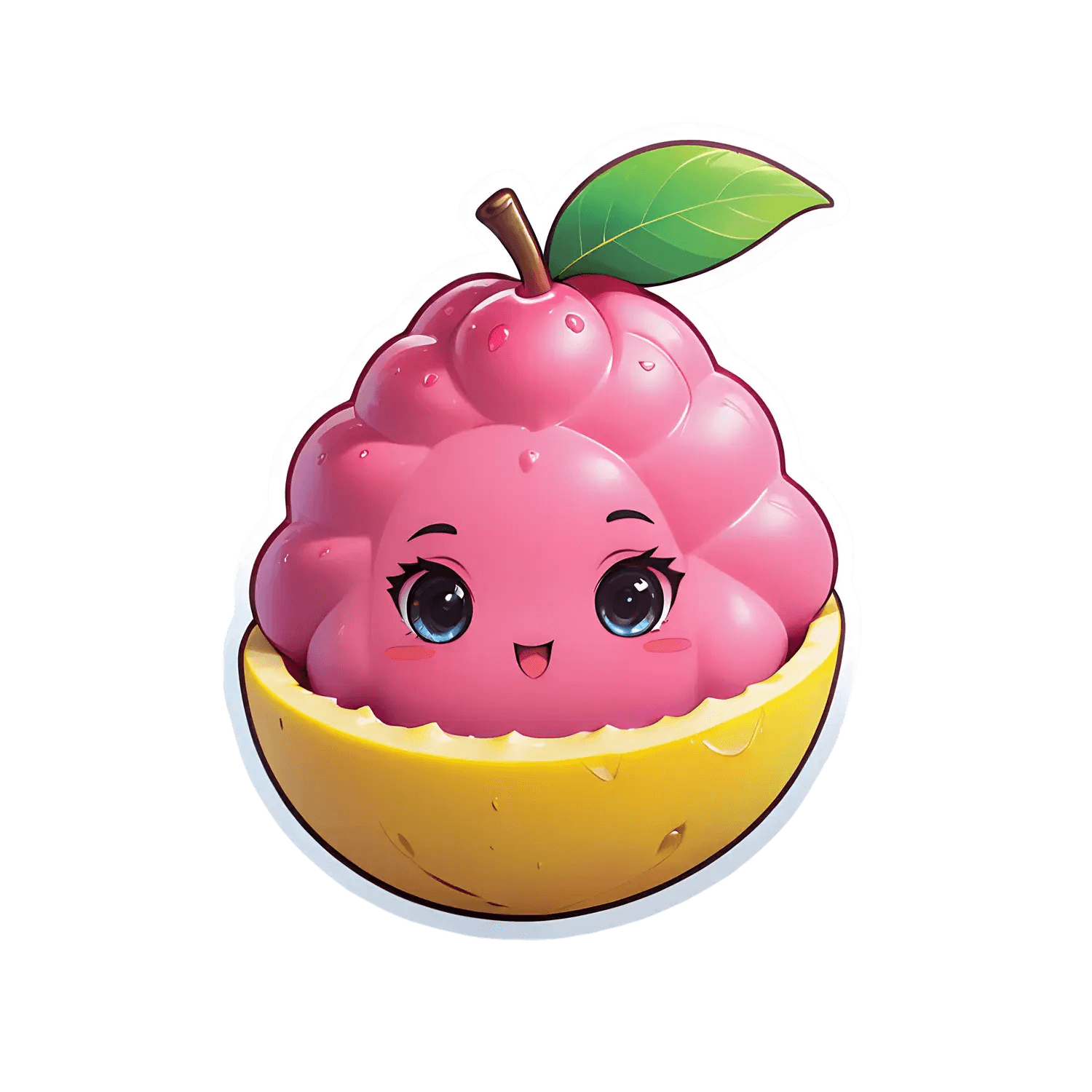 Cute Berry Sticker - Charming Fruit Design - Heat Press Transfer