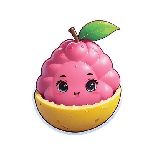 Cute Berry Sticker - Charming Fruit Design - Heat Press Transfer
