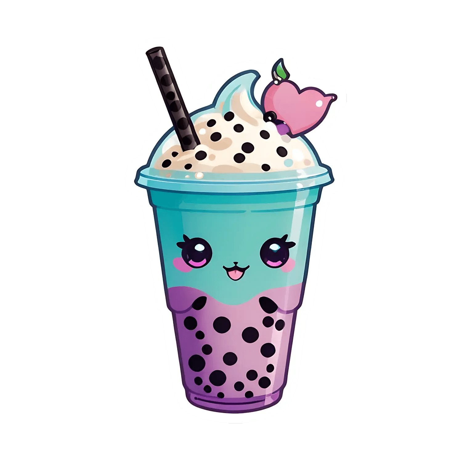 Cute Boba Tea - Sticker - Heat Press Transfer