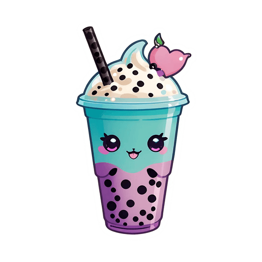 Cute Boba Tea - Sticker - Heat Press Transfer