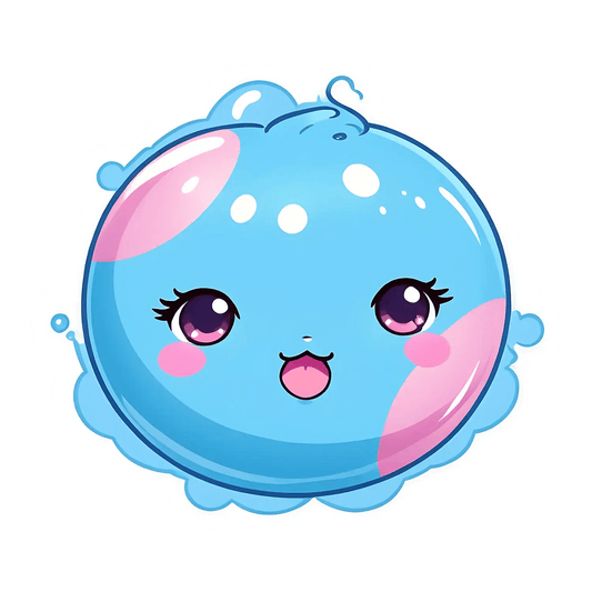 Cute Bubble - Kawaii Bubble Sticker - Heat Press Transfer