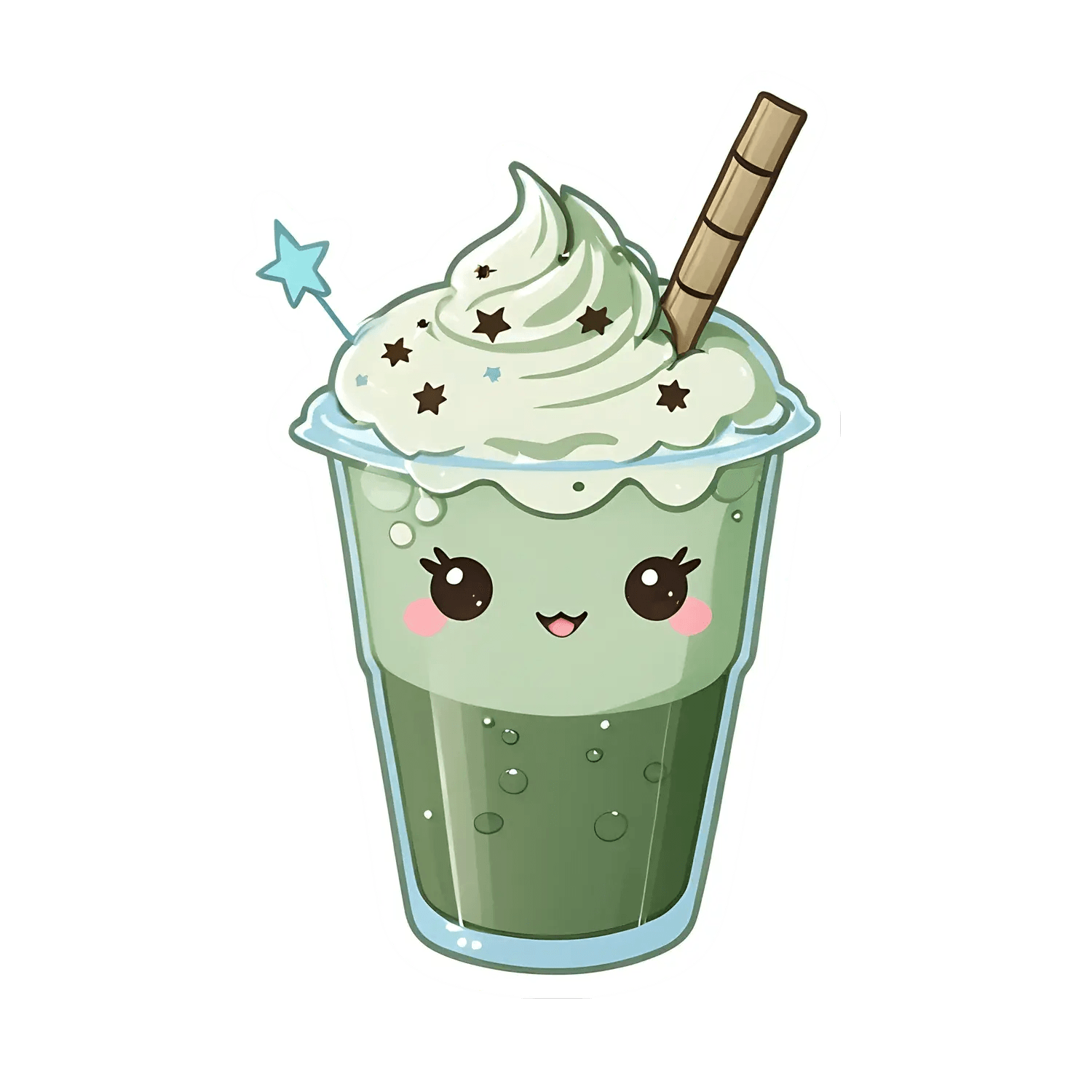 Cute Bubble Tea - Sticker - Heat Press Transfer