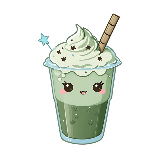 Cute Bubble Tea - Sticker - Heat Press Transfer
