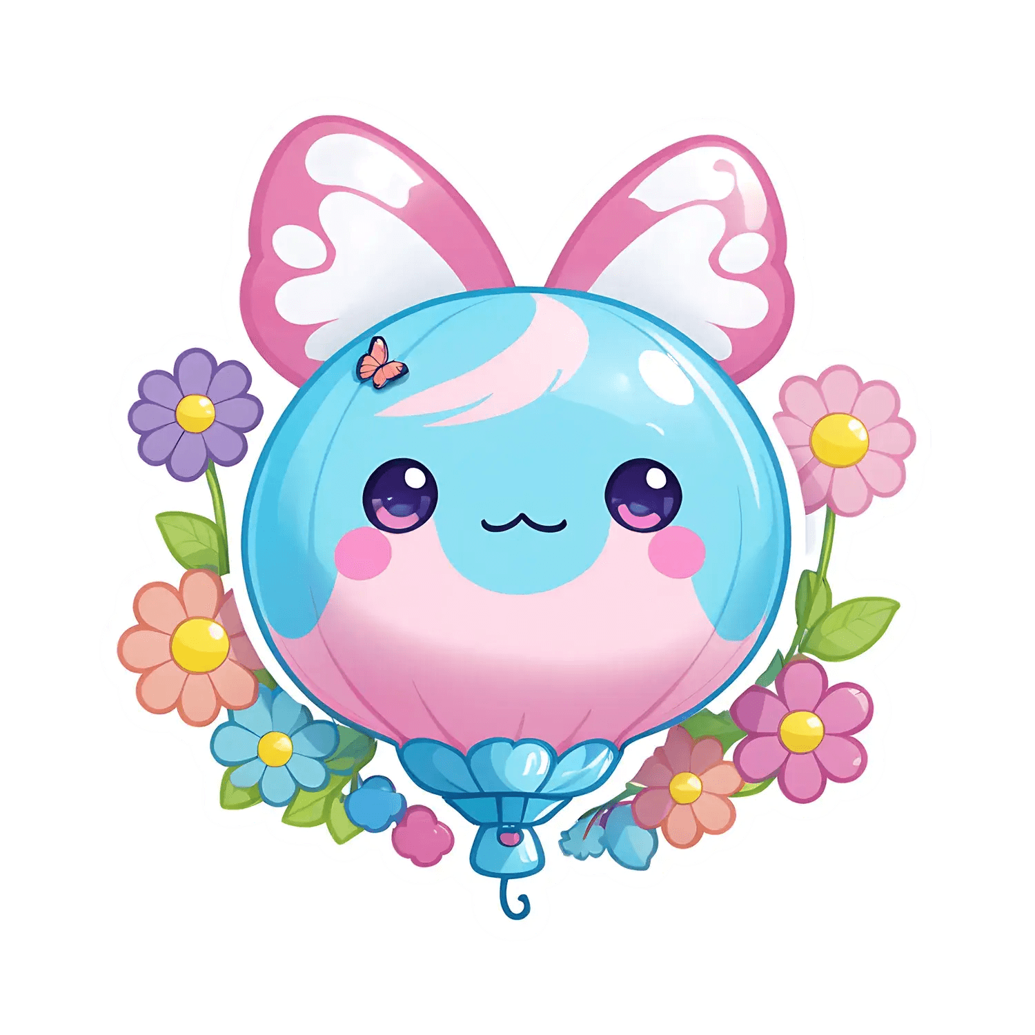 Cute Bunny Sticker - Colorful Spring Vibe - Heat Press Transfer