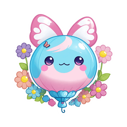 Cute Bunny Sticker - Colorful Spring Vibe - Heat Press Transfer