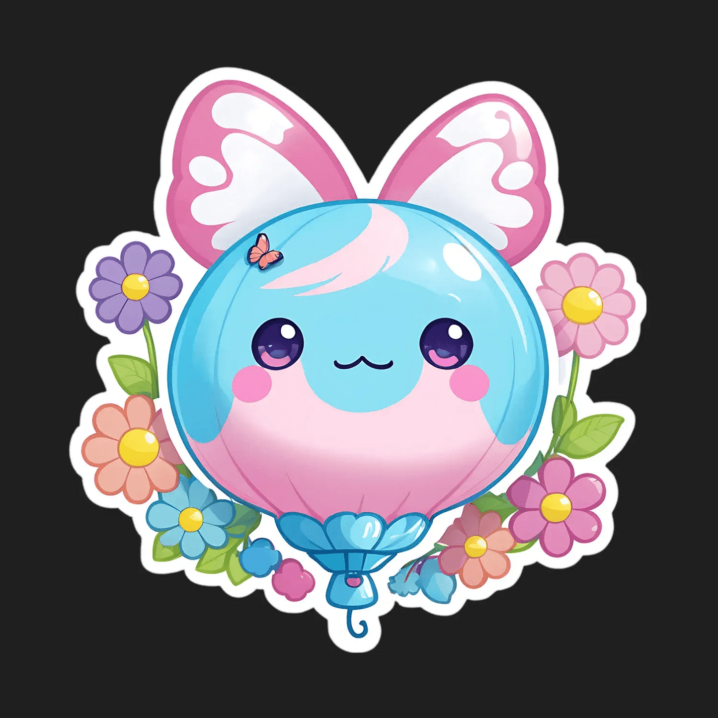 Cute Bunny Sticker - Colorful Spring Vibe - Heat Press Transfer