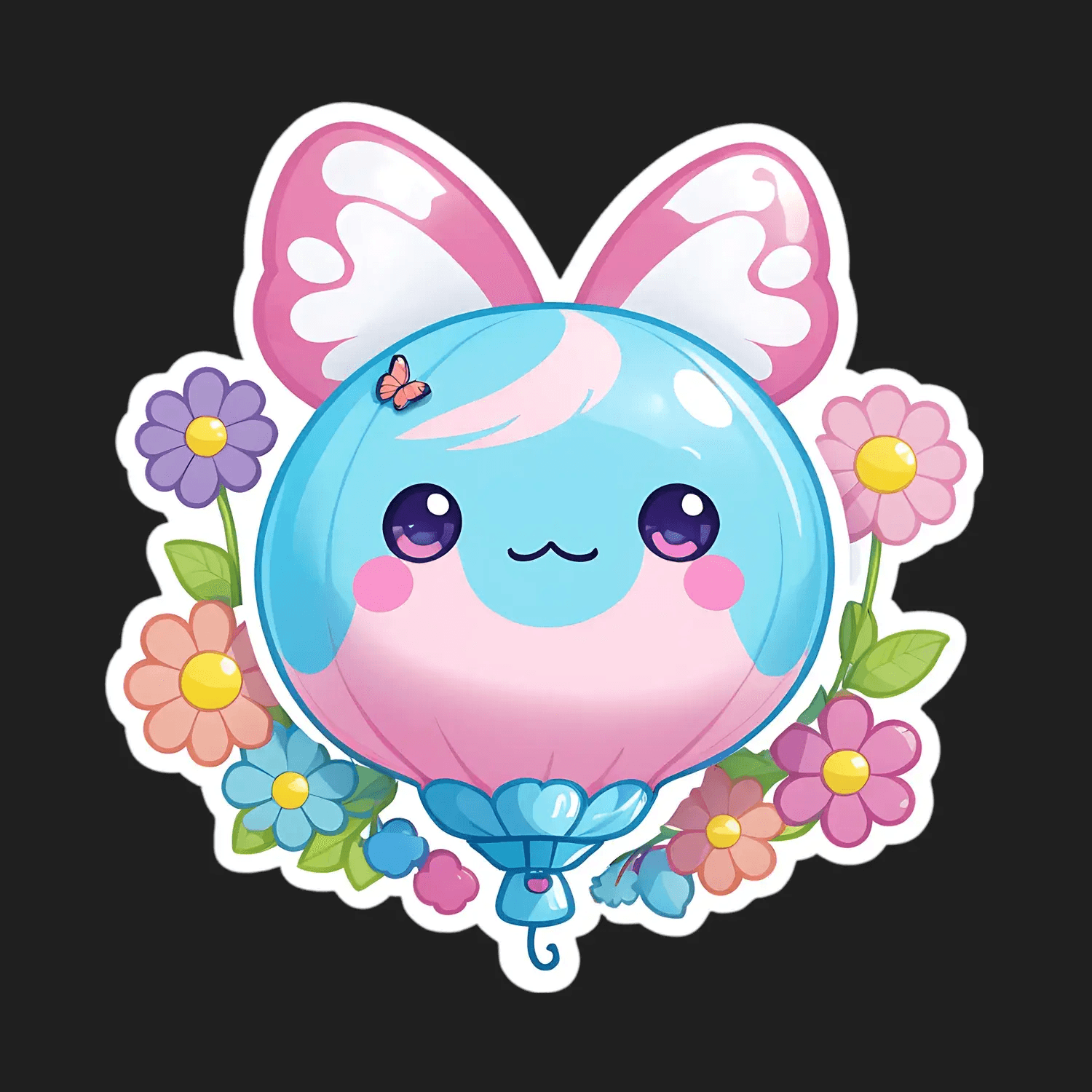 Cute Bunny Sticker - Colorful Spring Vibe - Heat Press Transfer