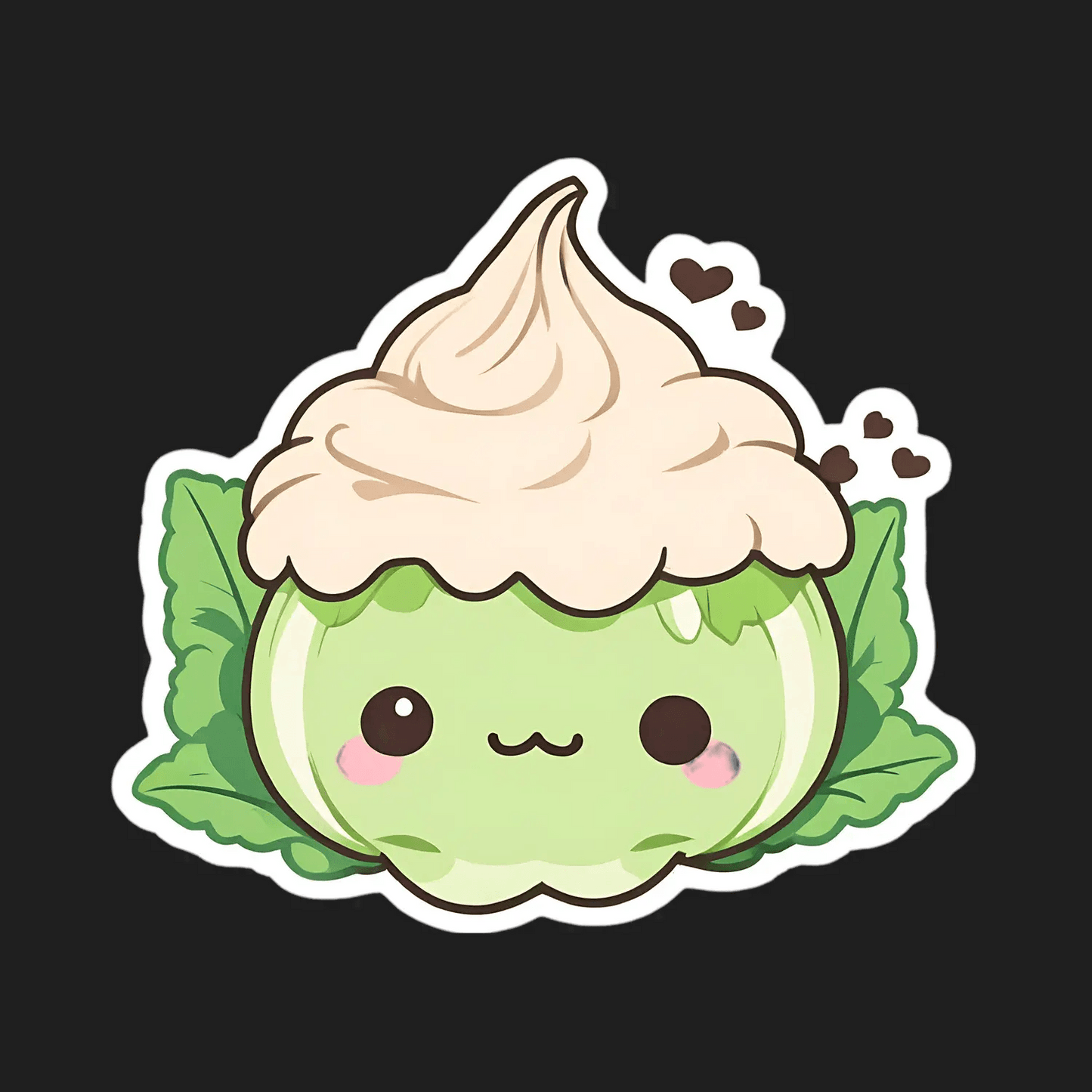 Cute Cabbage - UV DTF Sticker - Heat Press Transfer