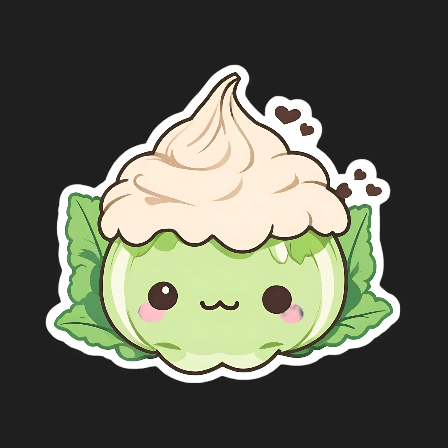 Cute Cabbage - UV DTF Sticker - Heat Press Transfer