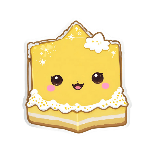 Cute Cake Slice - Sticker - Heat Press Transfer