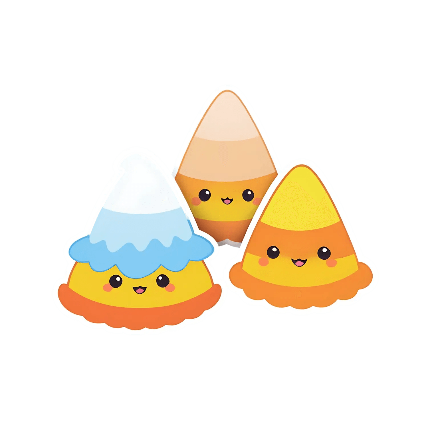 Cute Candy Corn - Sticker - Heat Press Transfer