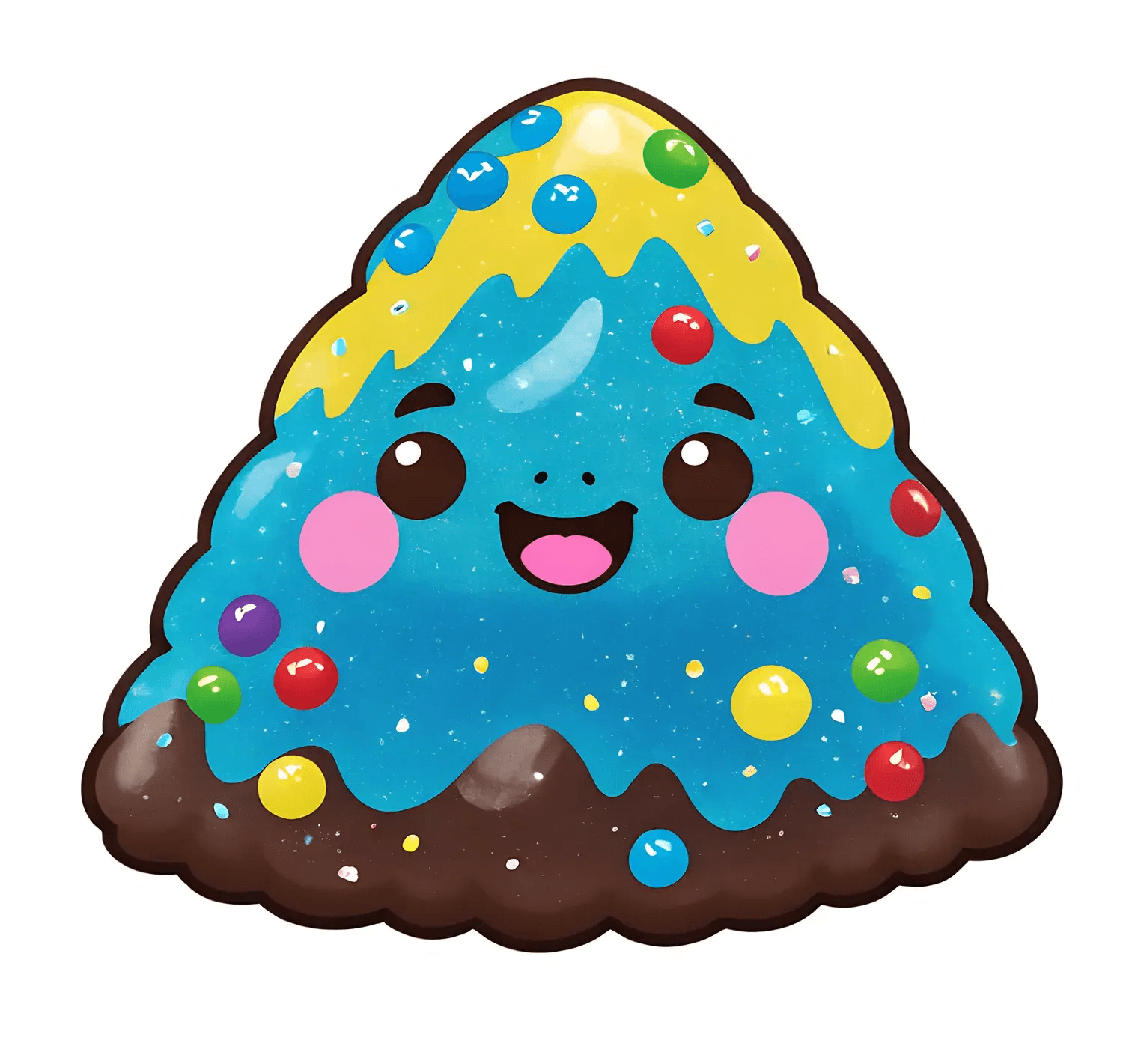 Cute Candy Mountain - Sticker - Heat Press Transfer