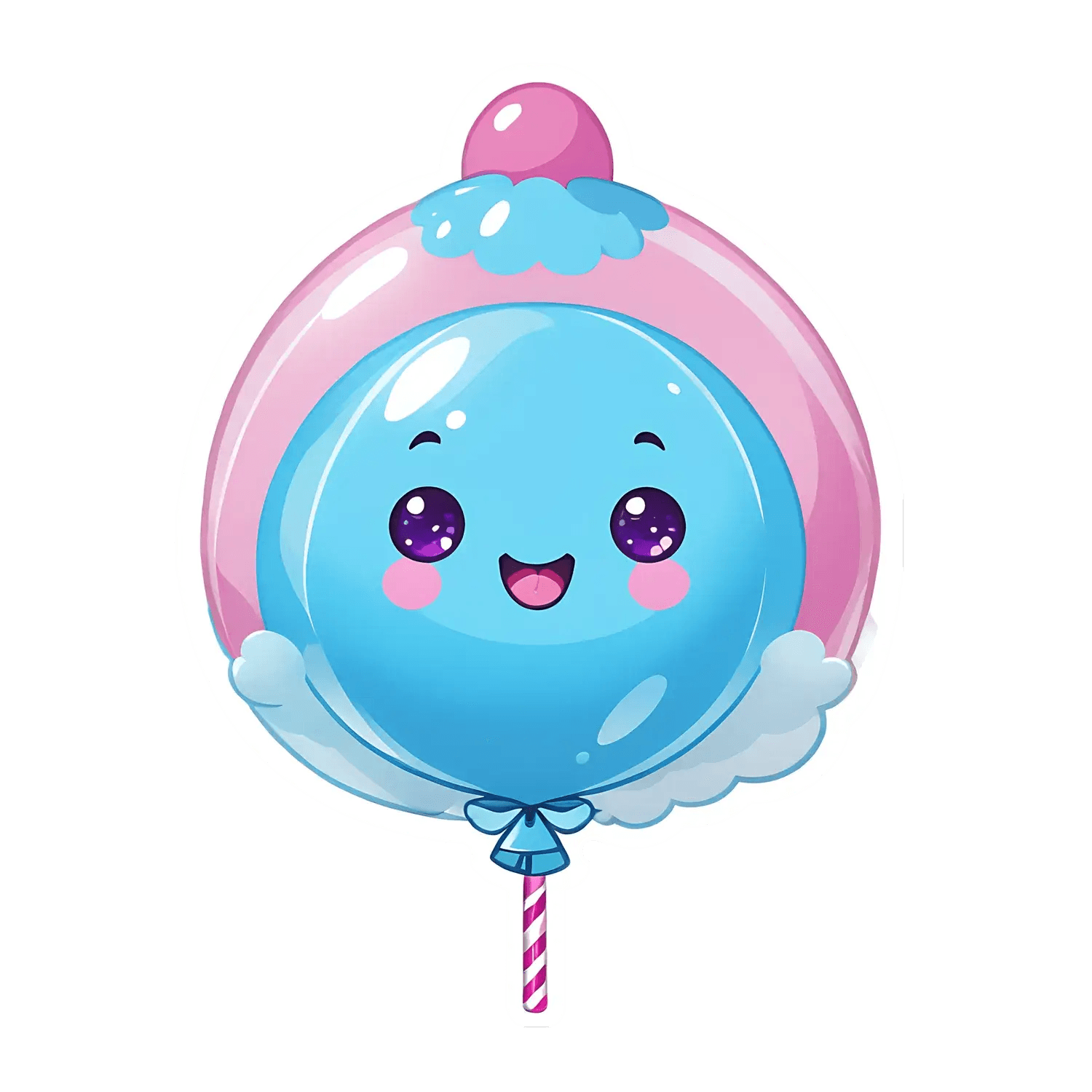 Cute Candy Sticker - Colorful Cartoon Lollipop - Heat Press Transfer