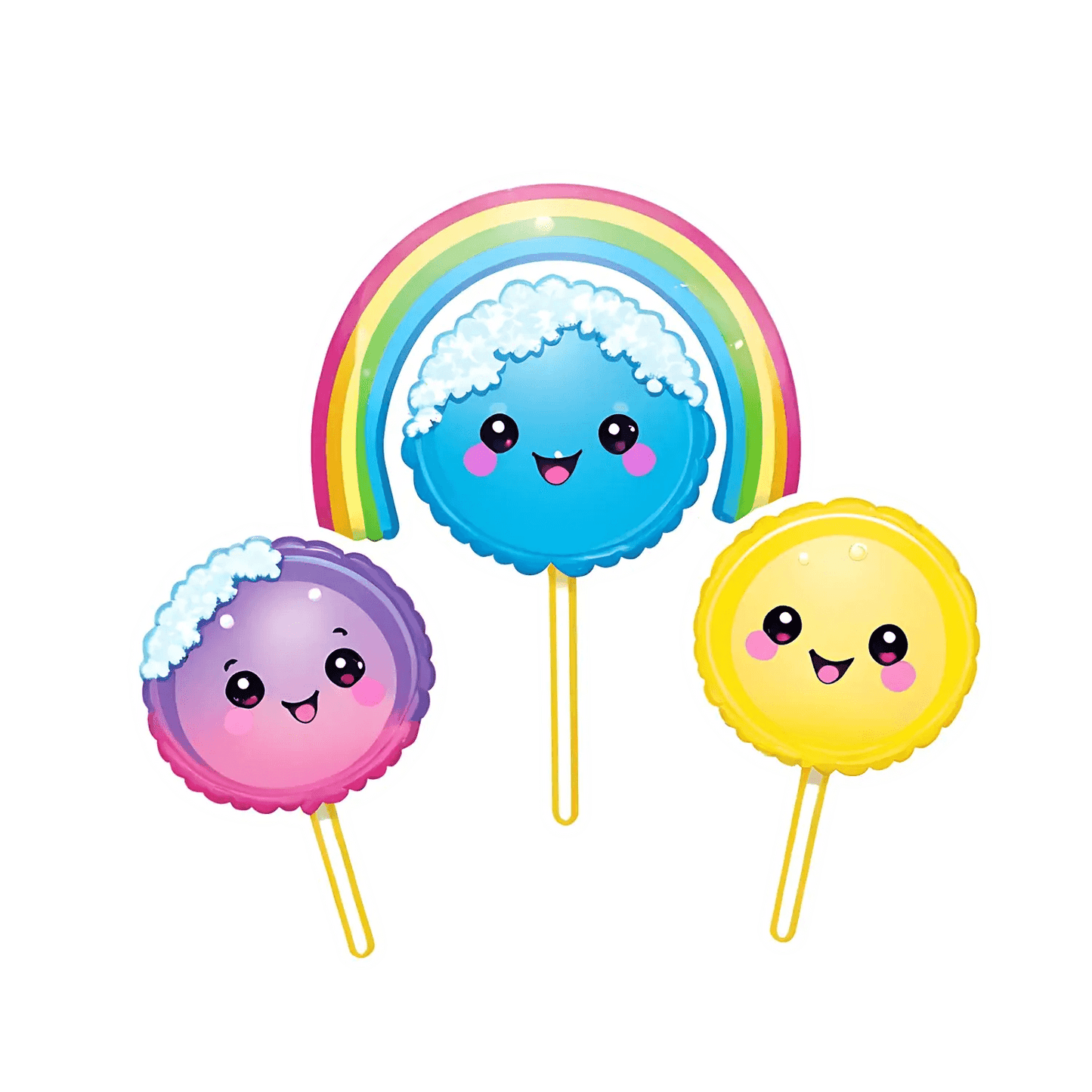 Cute Candy Sticker - Colorful Smile Pops - Heat Press Transfer