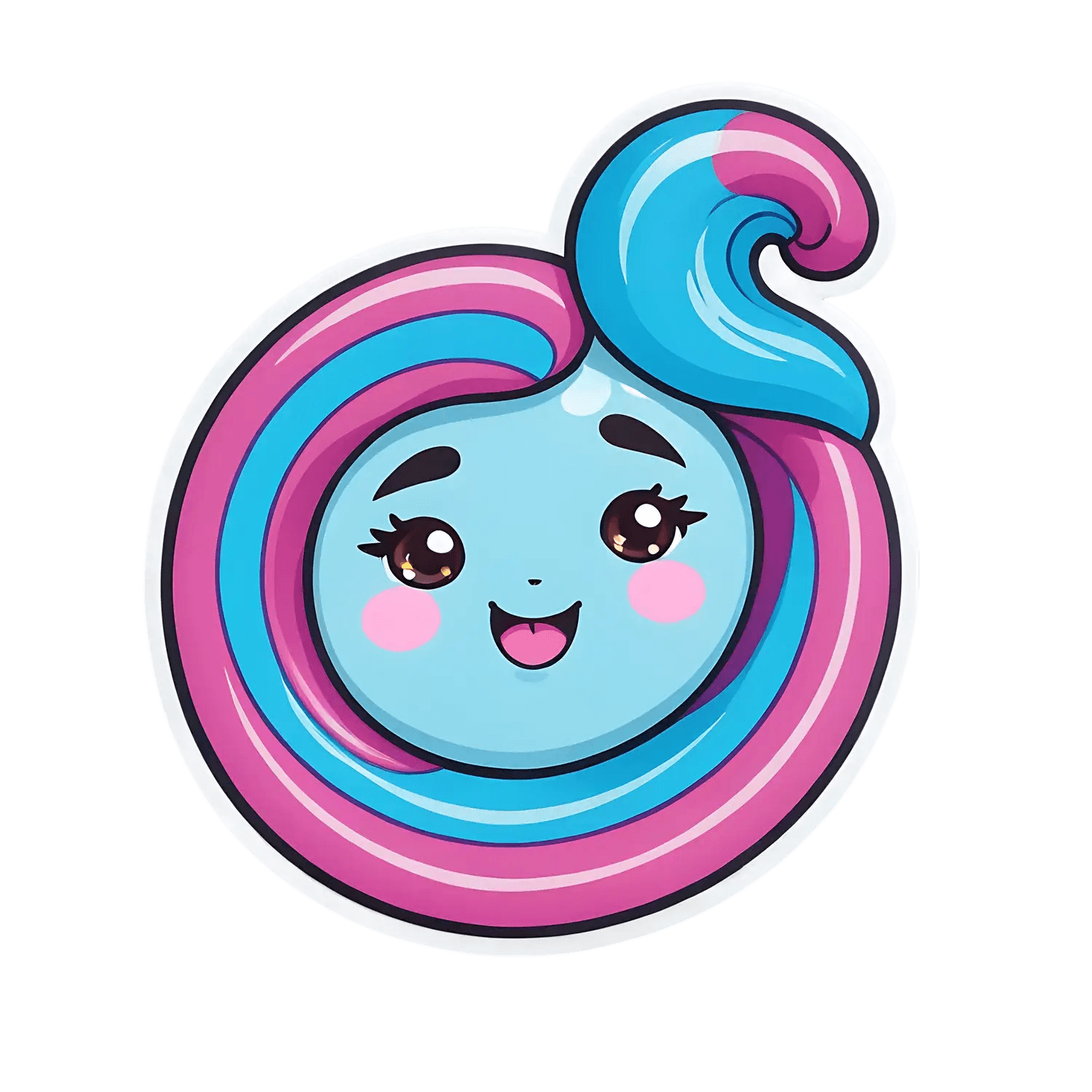 Cute Candy Swirl - Sticker - Heat Press Transfer