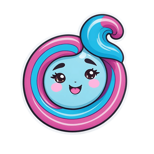 Cute Candy Swirl - Sticker - Heat Press Transfer