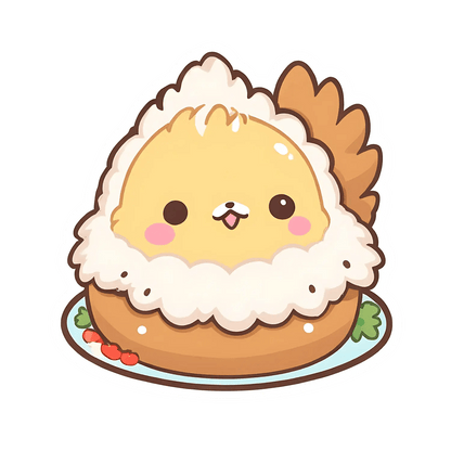 Cute Cat Burger - Sticker - Heat Press Transfer