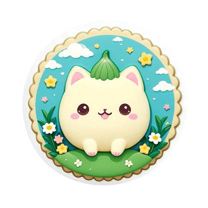 Cute Cat Sticker - Adorable UV DTF - Heat Press Transfer