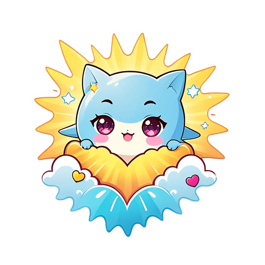 Cute Cat Sticker - UV DTF Sticker - Heat Press Transfer