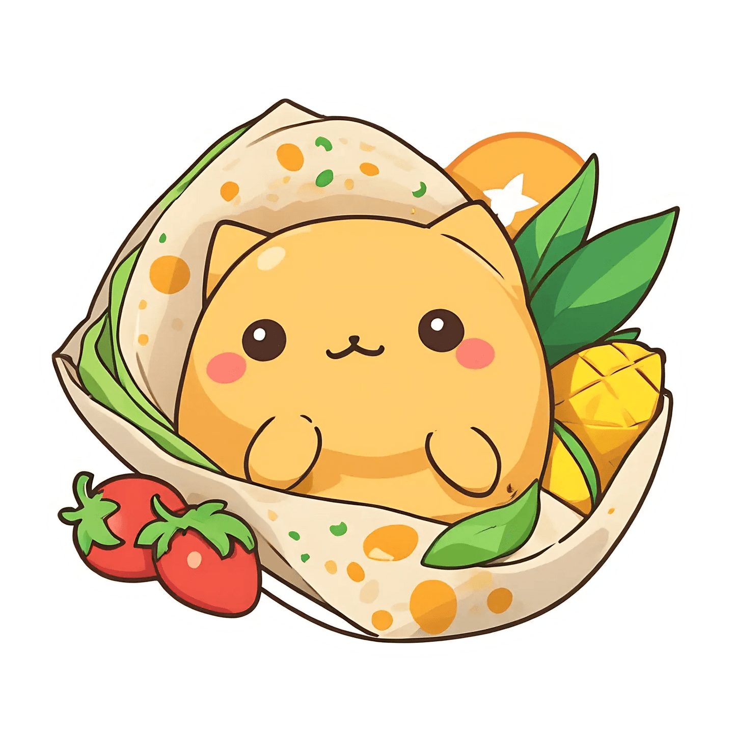 Cute Cat Taco - Sticker - Heat Press Transfer