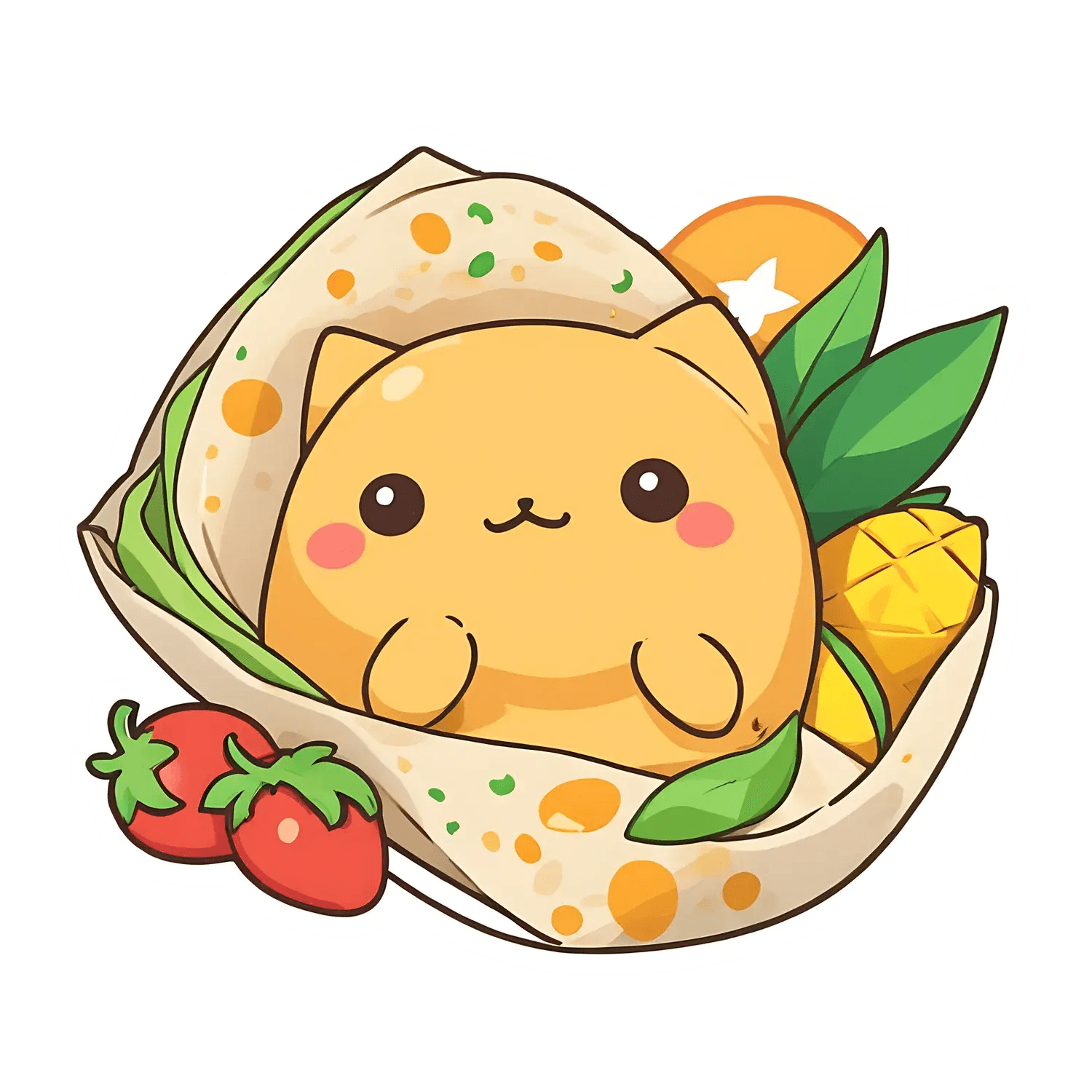 Cute Cat Taco - Sticker - Heat Press Transfer