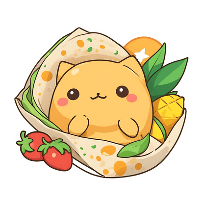 Cute Cat Taco - Sticker - Heat Press Transfer