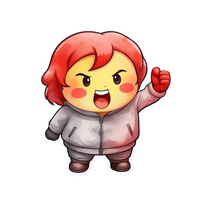 Cute Character Sticker - UV DTF - Heat Press Transfer
