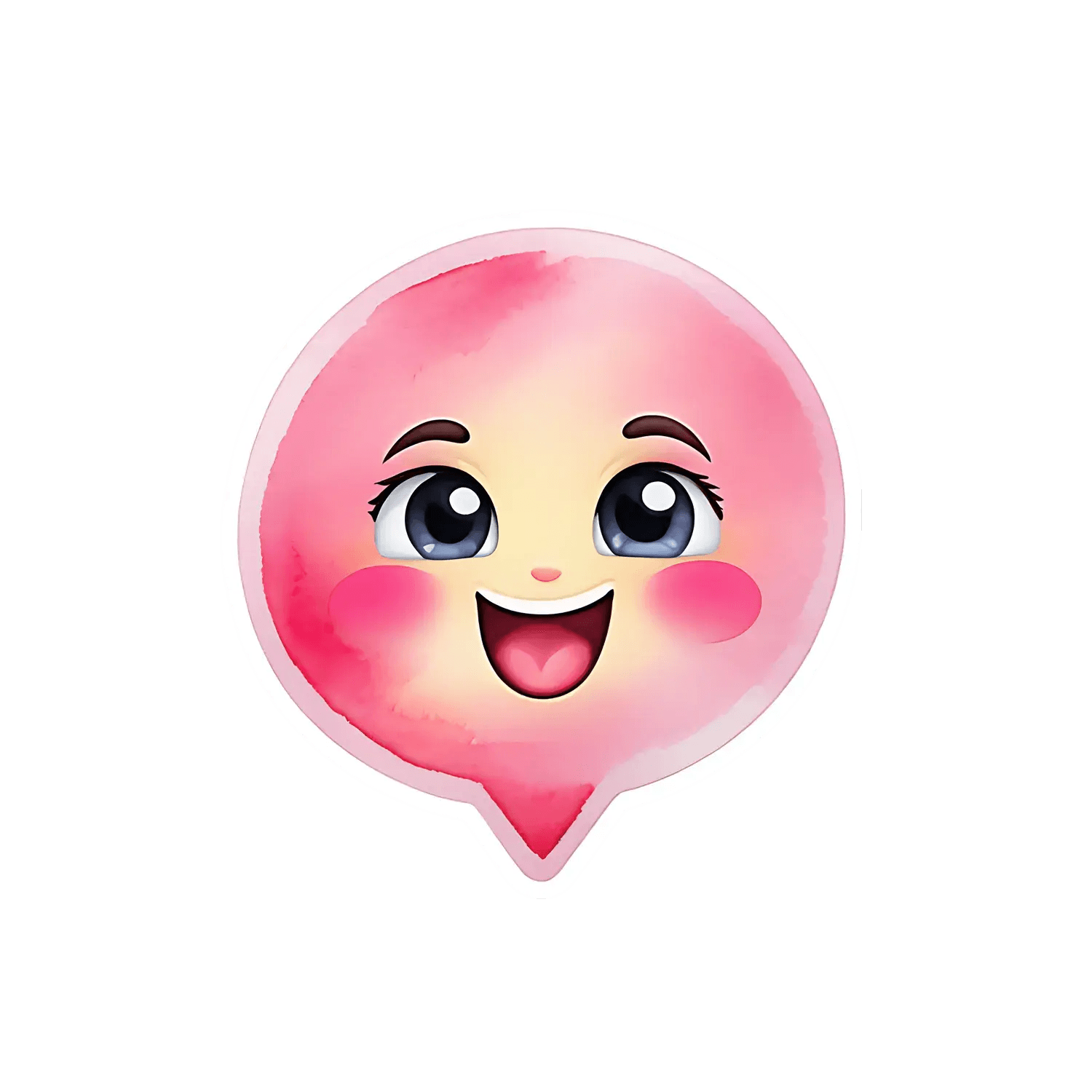 Cute Chat Emoji - Sticker - Heat Press Transfer