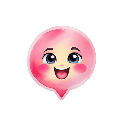 Cute Chat Emoji - Sticker - Heat Press Transfer