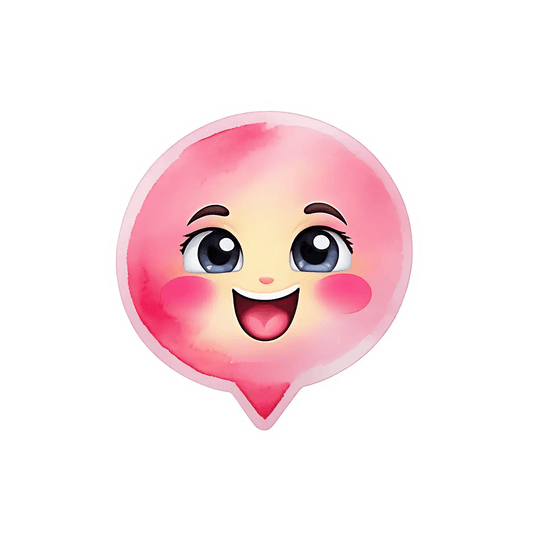 Cute Chat Emoji - Sticker - Heat Press Transfer