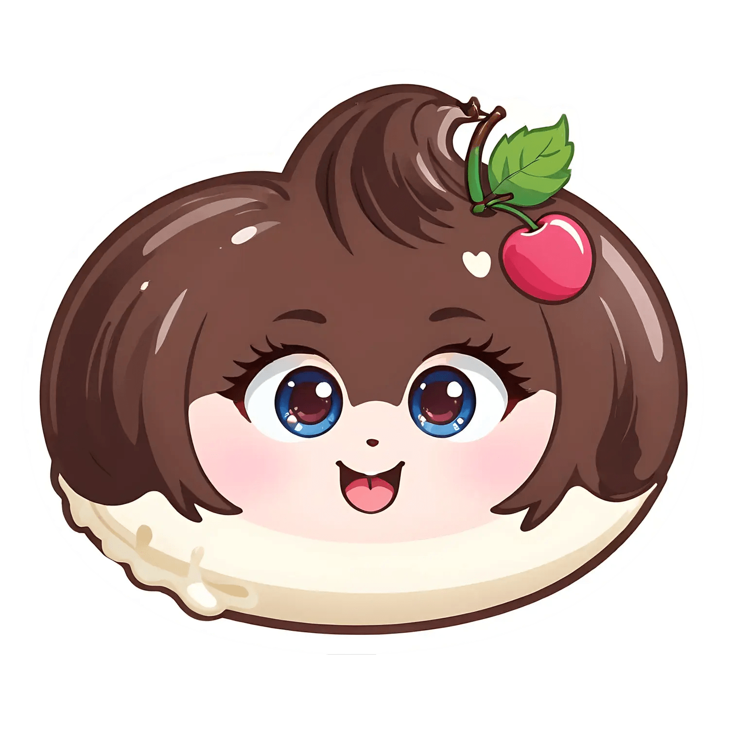 Cute Cherry Dessert - Sticker - Heat Press Transfer