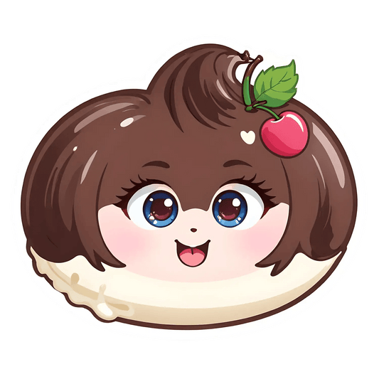Cute Cherry Dessert - Sticker - Heat Press Transfer
