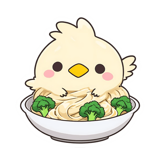 Cute Chicken Bowl - Sticker - Heat Press Transfer