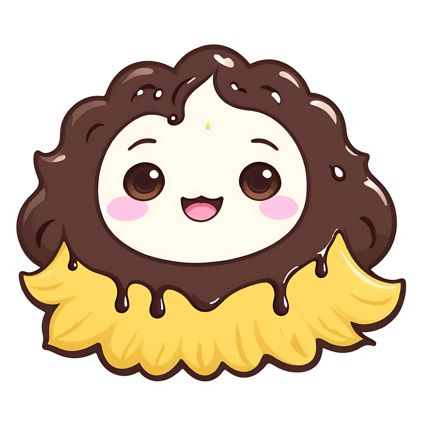 Cute Chocolate Cookie - Sticker - Heat Press Transfer