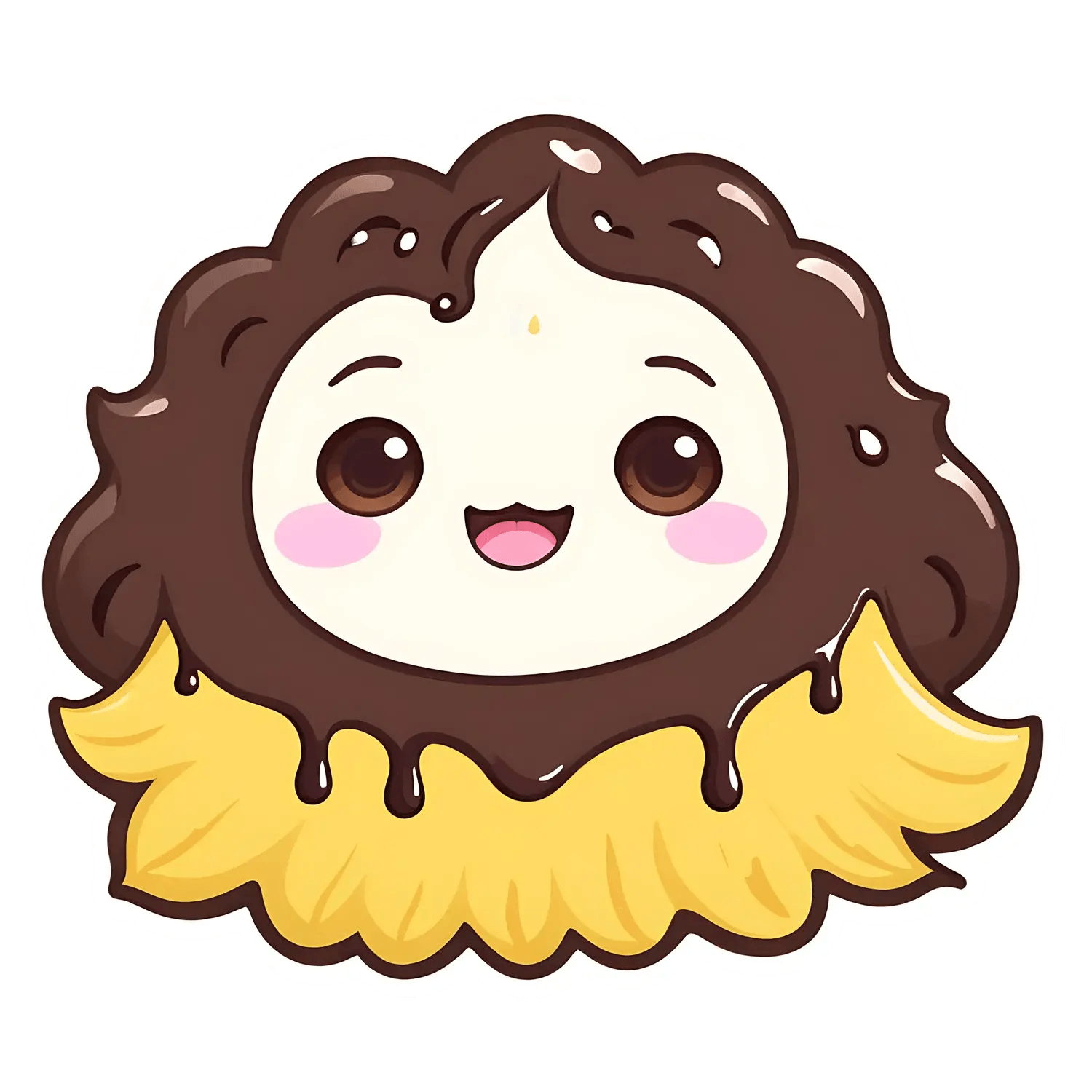 Cute Chocolate Cookie - Sticker - Heat Press Transfer