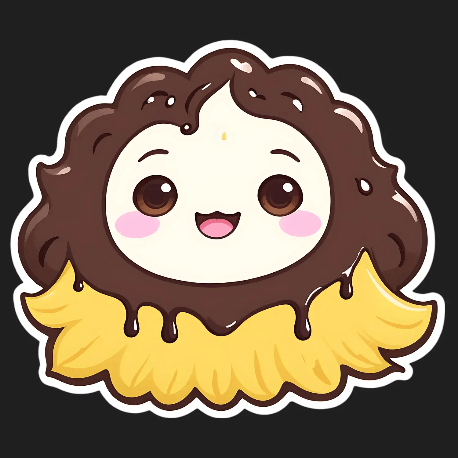 Cute Chocolate Cookie - Sticker - Heat Press Transfer