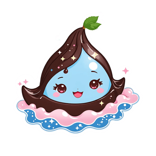 Cute Chocolate Drop - Sticker - Heat Press Transfer