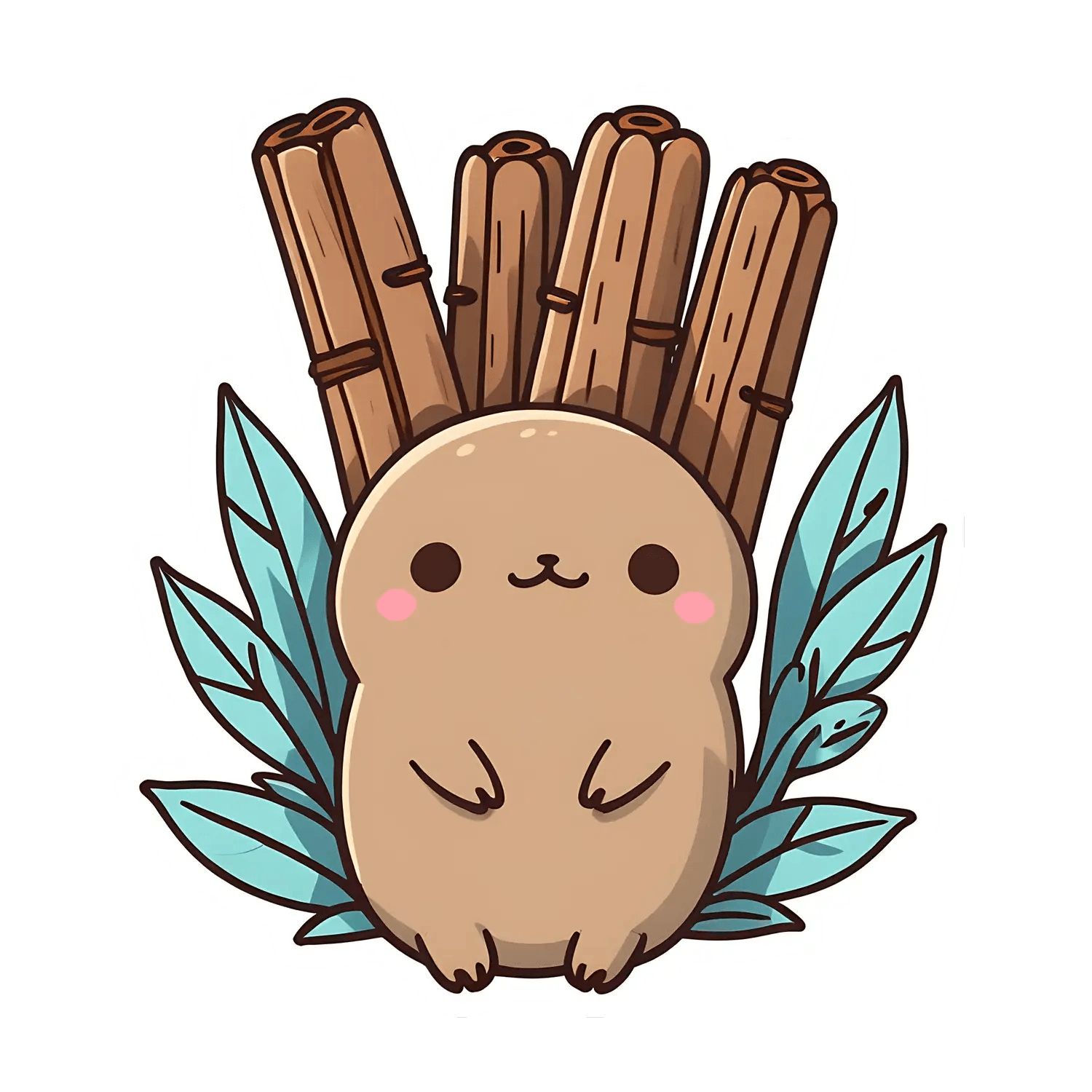 Cute Cinnamon Bun - Sticker - Heat Press Transfer