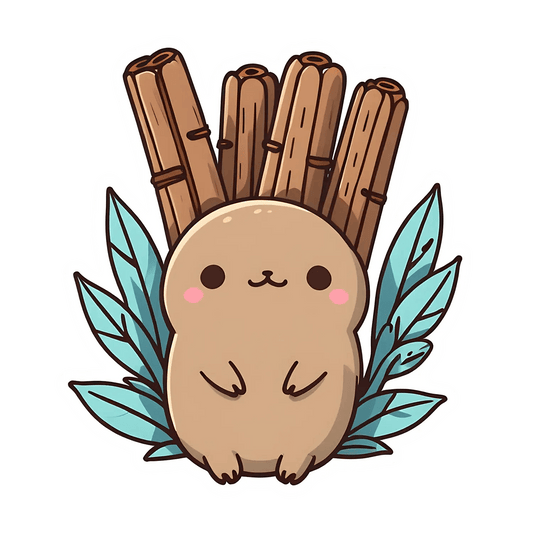 Cute Cinnamon Bun - Sticker - Heat Press Transfer