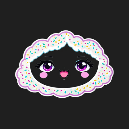 Cute Cloud - Colorful UV DTF Sticker - Heat Press Transfer
