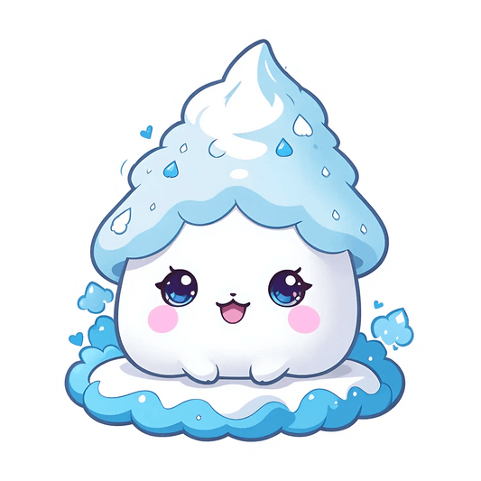 Cute Cloud Sticker - Adorable Weather Decor - Heat Press Transfer
