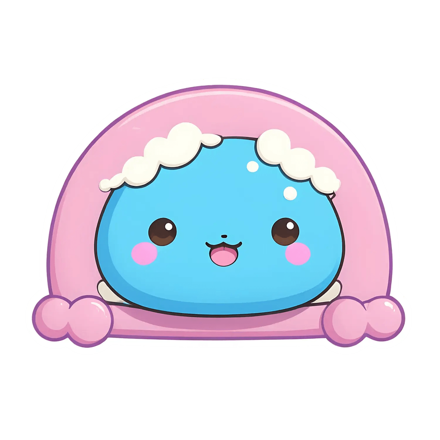 Cute Cloud Sticker - UV DTF - Heat Press Transfer