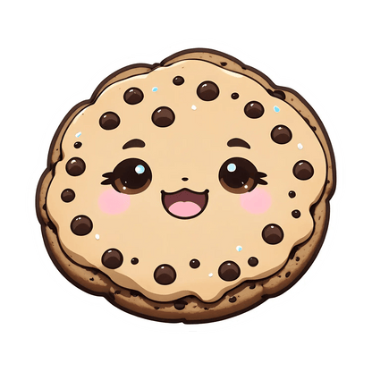 Cute Cookie Character - Sticker - Heat Press Transfer