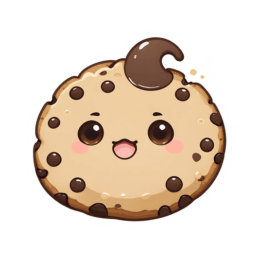 Cute Cookie Sticker - Adorable UV DTF Design - Heat Press Transfer