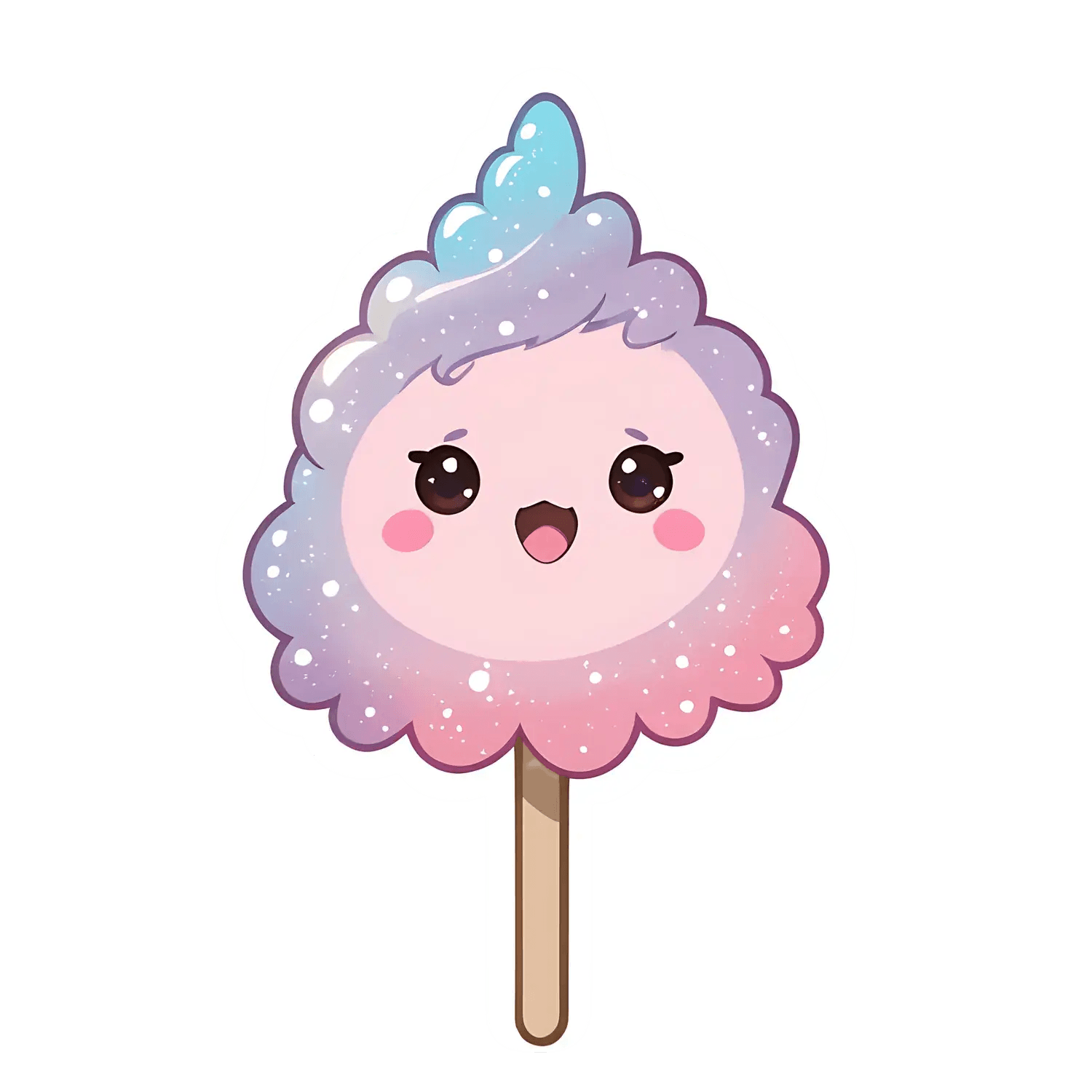 Cute Cotton Candy - Sticker - Heat Press Transfer