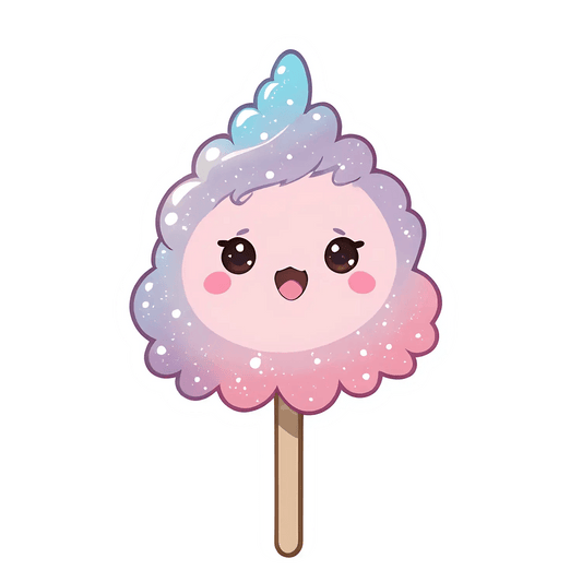 Cute Cotton Candy - Sticker - Heat Press Transfer