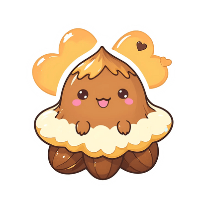 Cute Croissant - Adorable Food Sticker - Heat Press Transfer