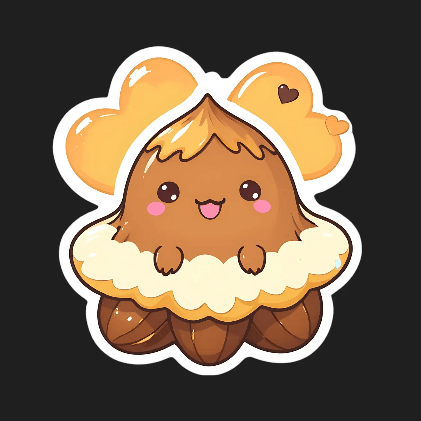 Cute Croissant - Adorable Food Sticker - Heat Press Transfer